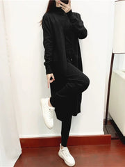 3 Piece Sets Womens Outifits Autumn Casual Solid Knit Suit Cardigan Vest Pants Sets Matching Sets Korean Fashion Womens Clothing