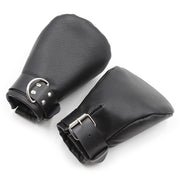 Black Adult Products Sexy Handcuffs Flirting Toys Leather Hand Binding Dog Paw Leather Toys