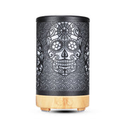 100ml Iron Metal Humificador De Aroma 7 Colors Led Lamp Ultrasonic Electric Skull Aroma Diffuser With Remote